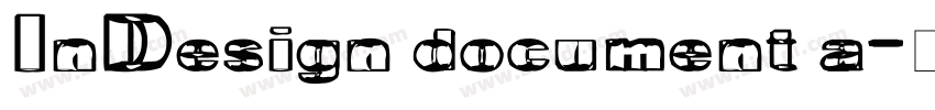 InDesign document a字体转换
